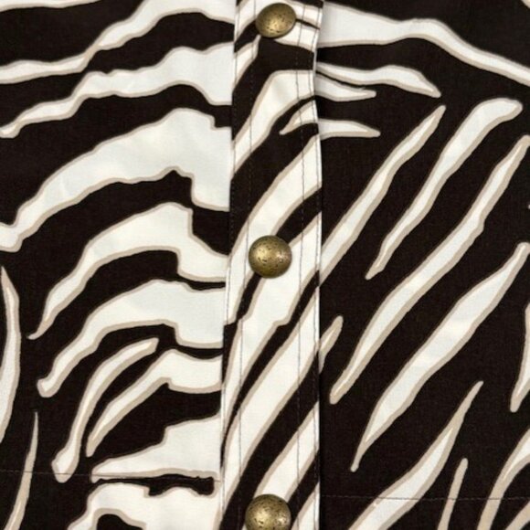 ZENERGY by CHICO'S Neema Zebra Print Jacket - Picture 13 of 15